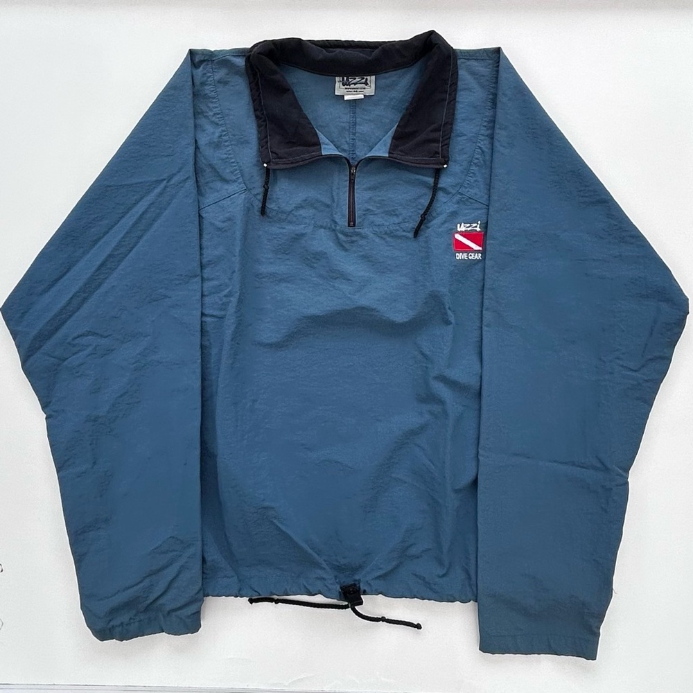 Vintage 80’s Uzzi Dive Gear Amphibious Gear 1/4 Zip Jacket Size Men’s L / XL